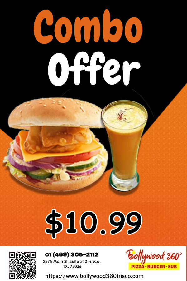 Bollywood Burger Special Combo Offer